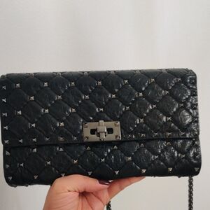 Black Quilted Chain Bag